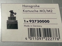 Hansgrohe M3/M2 Ceramic Cartridge 92730000