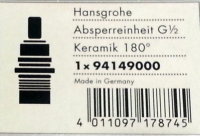 Hansgrohe Elastop Absperreinheit 94149000