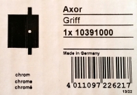 Hansgrohe Griff Axor Starck fuer Thermostat chrom 10391000