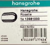 Hansgrohe Flange f tub mixer concealed instalhole Axor Kugelrosette chrome 13981000