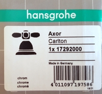 Hansgrohe Warmwasserkreuzgriff Axor Carlton fuer 2-Griffarmaturen chrom 17292000