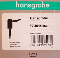 Hansgrohe Pumpe Axor fuer Lotionspender edelmessing 40918840