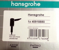 Hansgrohe Pump f Lotion dispenser satin chrome 40918880