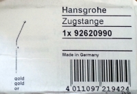 Hansgrohe Zugstange fuer Einhebelmischer gold optik 92620990