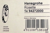 Hansgrohe Escutcheon Axor Allegroh for shower mixer concealed instalhole chrome 94272000