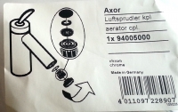 Hansgrohe Luftsprudler Axor Starck chrom 94005000