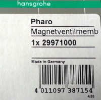 Hansgrohe Magnetventilmembrane Pharo Duschtempel 115 Kopf-/Seiten-/Handbrause 29971000