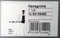 Hansgrohe Ablaufgarnitur DN32 fuer WT und Bidet gelb 94139480