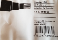 Hansgrohe Adapter for handle Ecostat ibox 97108000