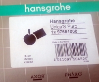 Hansgrohe Support assy. Unica S Puro Shower bar chrome 97651000