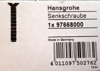 Hansgrohe Senkschraube M5x45 DIN 963 97668000