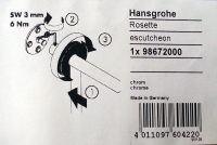 Hansgrohe Rosette Showerpipe chrom 98672000