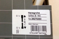 Hansgrohe Brauseschlauch Isiflex B 1600mm grau 28276460