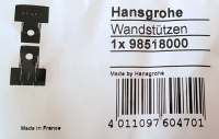 Hansgrohe Wandstuetzen Raindance Unica S 98518000