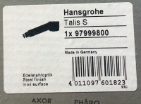 Hansgrohe Ausziehbrause Talis S edelstahl-optik 97999800