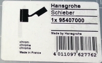 Hansgrohe Schieber PuraVida Wandstange chrom 95407000