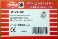 Helios MTVA 100 Metall-Tellerventil DN 100 mm 8869