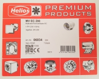 Helios MV EC 200 Multivent-in-line fan ventilator DN 200 6034 06034