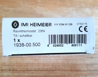 Heimeier TA Raumthermostat 230 V mit Temperaturabsenkung 1938-00.500