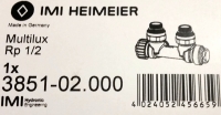IMI Heimeier Valve Multilux two-pipe Angle connection HK Rp 1/2 IG 3851-02.000