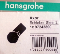Hansgrohe Schieber Axor Steel fr 12mm Stange 97242800