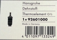 Hansgrohe Thermostat cartridge 92601000
