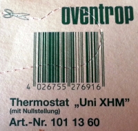 Oventrop Thermostat Uni XHM  7-28 C, 0 * 1-5, Flssig-Fhler, wei 1011360