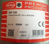 Helios EH 125 Mounting sleeve ND 125 zu BAE/BAK EH 125 2640 02640