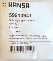 Hansa Befestigungsschraube sw 30 komplett 59913941
