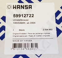 Hansa Umstellhandbrause Mix Spueltisch chrom ab 2004 59912722