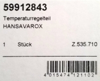 Hansa  Control piece with Shut-off valve Varox Tempra 59912843