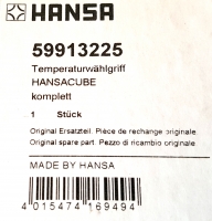Hansa Temperaturwaehlgriff Cube komplett 59913225