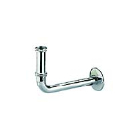 Dallmer Anschluss-Bogen 320 verchromt mit Tauchrohr 1 1/4 Zoll x DN 32 140005