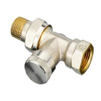 Danfoss Ruecklaufverschraubung RLV 15 R 1/2 Durchgang vernickelt 003L0144