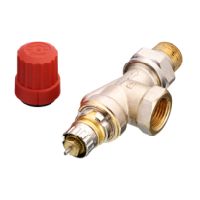 Danfoss Ventilgehaeuse RA-N 15 R 1/2 UK (Axial) matt vernickelt 013G0153