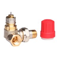 Danfoss Ventilgehaeuse RA-N 10 R 3/8 WE links matt vernickelt 013G0232