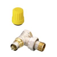 Danfoss Ventilgehaeuse RA-UN 15 R 1/2 Eck matt vernickelt 013G3003