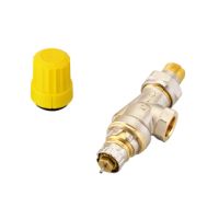 Danfoss Ventilgehaeuse RA-UN 10 R 3/8 UK (Axial) matt vernickelt 013G3041