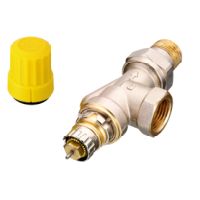 Danfoss Ventilgehaeuse RA-UN 15 R 1/2 UK (Axial) matt vernickelt 013G3043