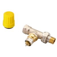 Danfoss Ventilgehaeuse RA-UR 10 R 3/8 Durchgang matt vernickelt 013G3298