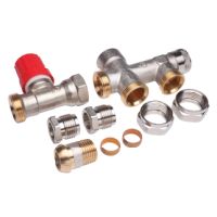 Danfoss Steigrohrventil f. 2-Rohranlagen Set RA-K HK:R 1/2 Anl.: 3/4 A 013G3342