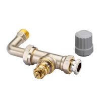 Danfoss Ventilgehaeuse RA-KE Durchgang mit Bogen R 1/2 013G3362