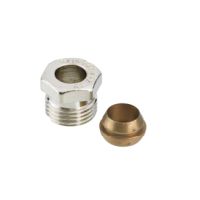 Danfoss Klemmverbinder R 1/2 A auf 12mm fuer Stahl- und Kupferrohre 013G4112