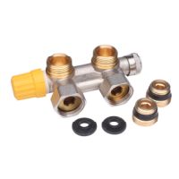 Danfoss Anschlussarmatur VHS-UN Heizkoe er R 1/2 Eck vernickelt 013G4741