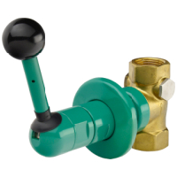 Franke Notduschventil, Unterputz, grn, 60 l, Kipphebel, Einbautiefe 35-60 mm 2000101128