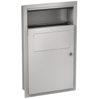 Franke Hygieneabfallbehlter, RODAN, Edst., 401x659x130 mm, Unterputz, ca. 6 l 2000101359