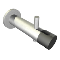 Franke Kleiderhaken, Edelstahl, 80x42x39 mm, Wandmontage, mit Trstopper 2030016320