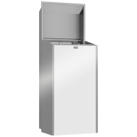 Franke Abfallbehlter, EXOS, Edelstahl, UP, 304x790x251 mm, Front ESG wei, 30l 2030034664