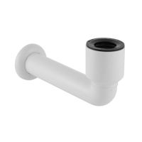 Geberit Anschlussbogen fuer Urinal weiss d 50mm in PP Abgangsrohr mit Dichtung 152231111