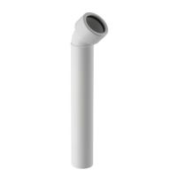 Geberit Drain  Connection  Bend 45 degrees  diameter 50mm with Connection  in PP white 152225111